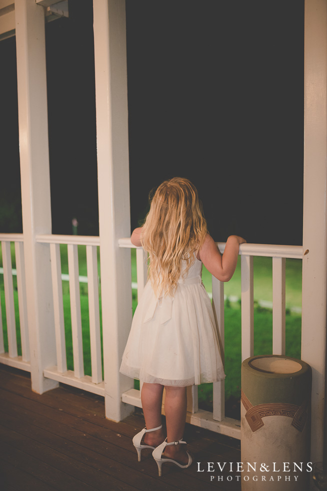 flower girl with big shoes reception {Auckland-Hamilton wedding photographer} Footbridge Lodge