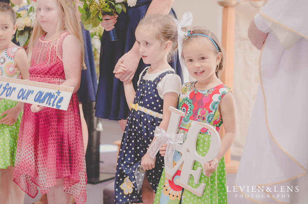 kids ceremony St Anthony's Catholic Church Waiuku {Auckland wedding-couples-engagement photographer