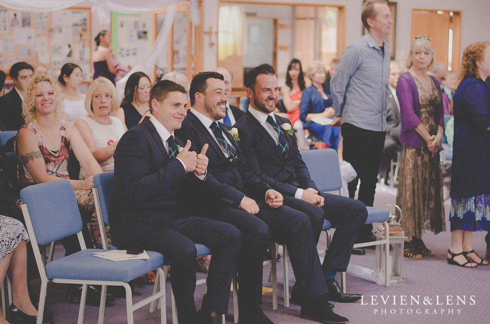 groomsmen ceremony St Anthony's Catholic Church Waiuku {Auckland wedding-couples-engagement photographer