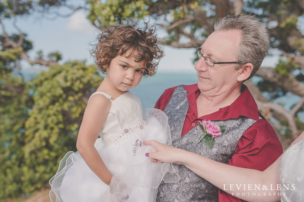 groom and flower girl wedding Musick Point {Auckland lifestyle couples-engagement photographer}