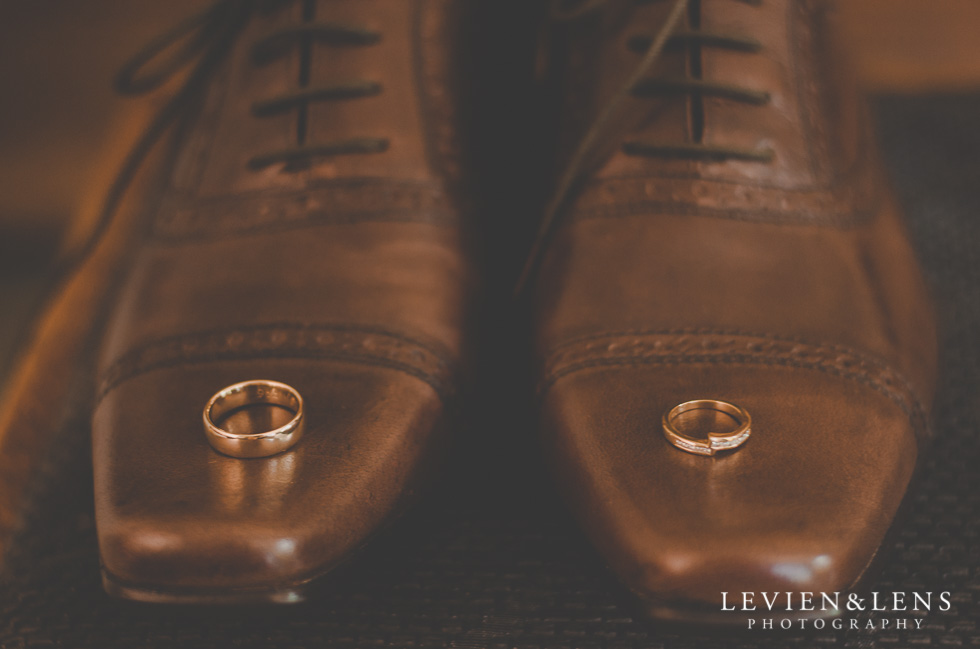 rings on shoes groom getting ready {Auckland-Hamilton-Tauranga wedding photographer}