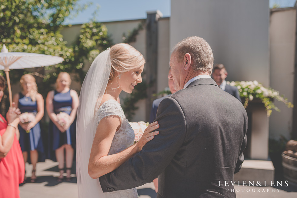 bride with father {Tauranga-Bay of Plenty wedding-couples-engagement photographer}