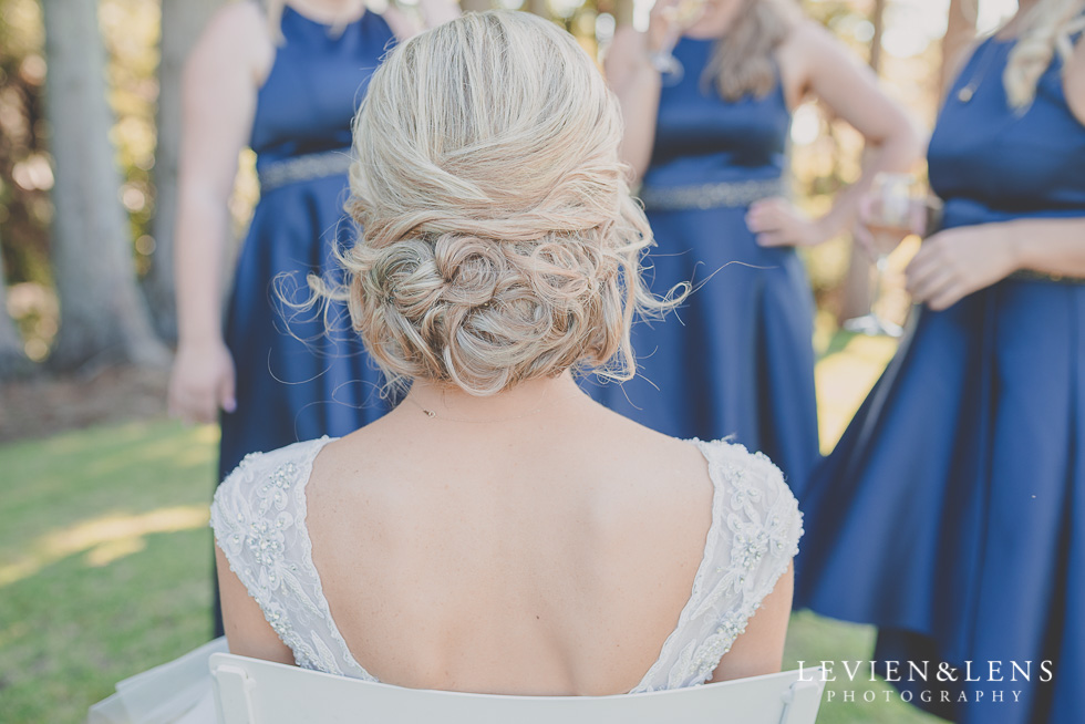 bride bridesmaids hair {Tauranga-Bay of Plenty wedding-couples-engagement photographer}