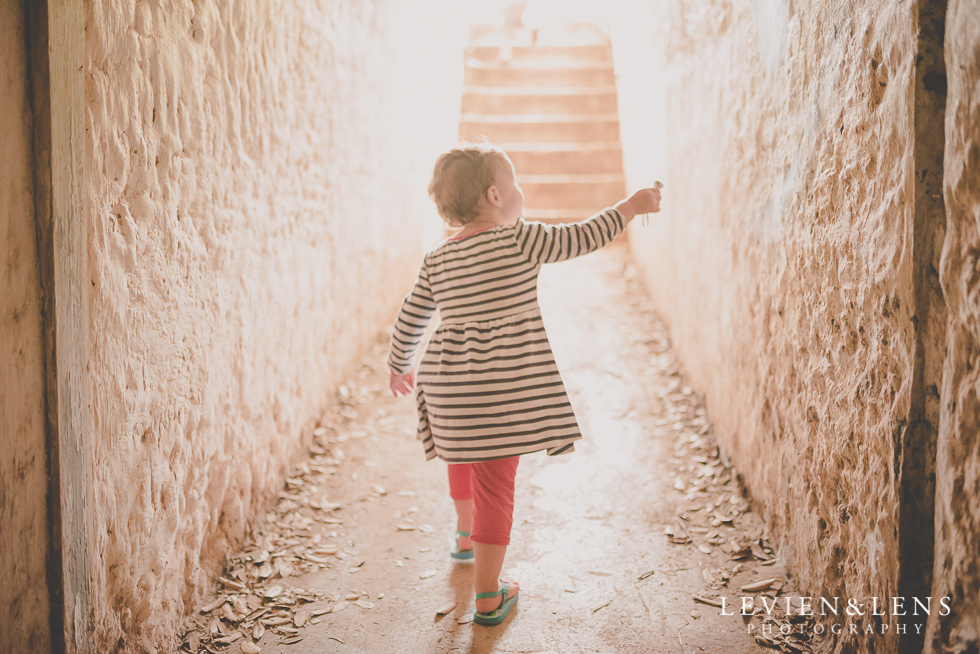 girl in tunnel North Head {Auckland lifestyle wedding photographer}