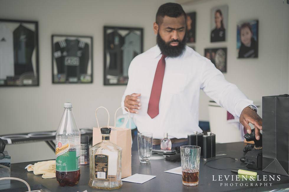 groom getting ready moments Brigham - Herald Island {Auckland lifestyle wedding photographer}