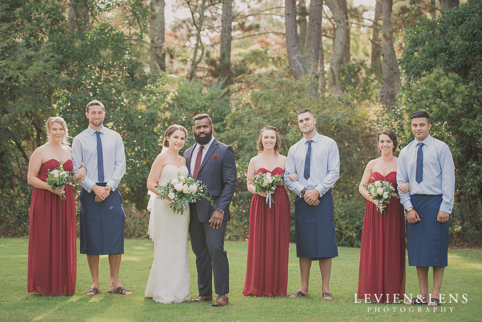 bridal party Brigham - Herald Island {Auckland lifestyle wedding photographer}