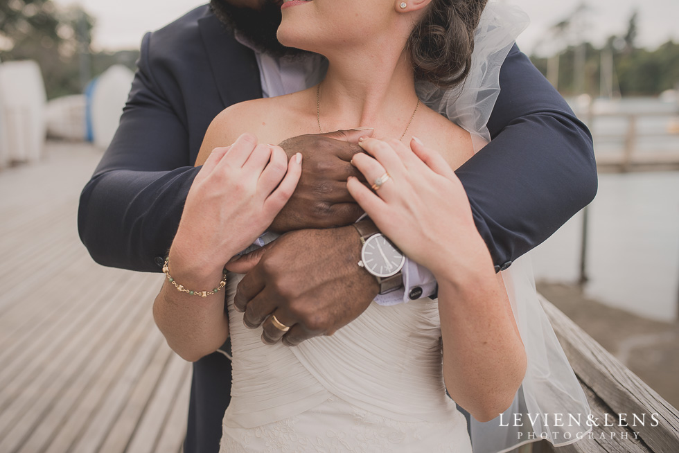 bride groom hands Brigham - Herald Island {Auckland lifestyle wedding photographer}