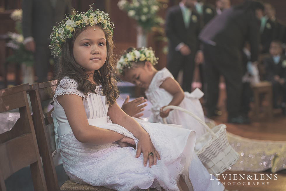flower girls Church Of The Holy Sepulchre - Bastion Point {Auckland NZ lifestyle wedding-engagement photographer}