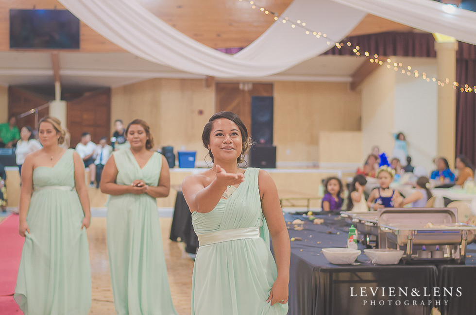 bridesmaids dance reception {Auckland NZ lifestyle wedding-engagement photographer} Malaeola community centre