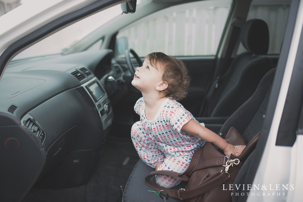 girl in car