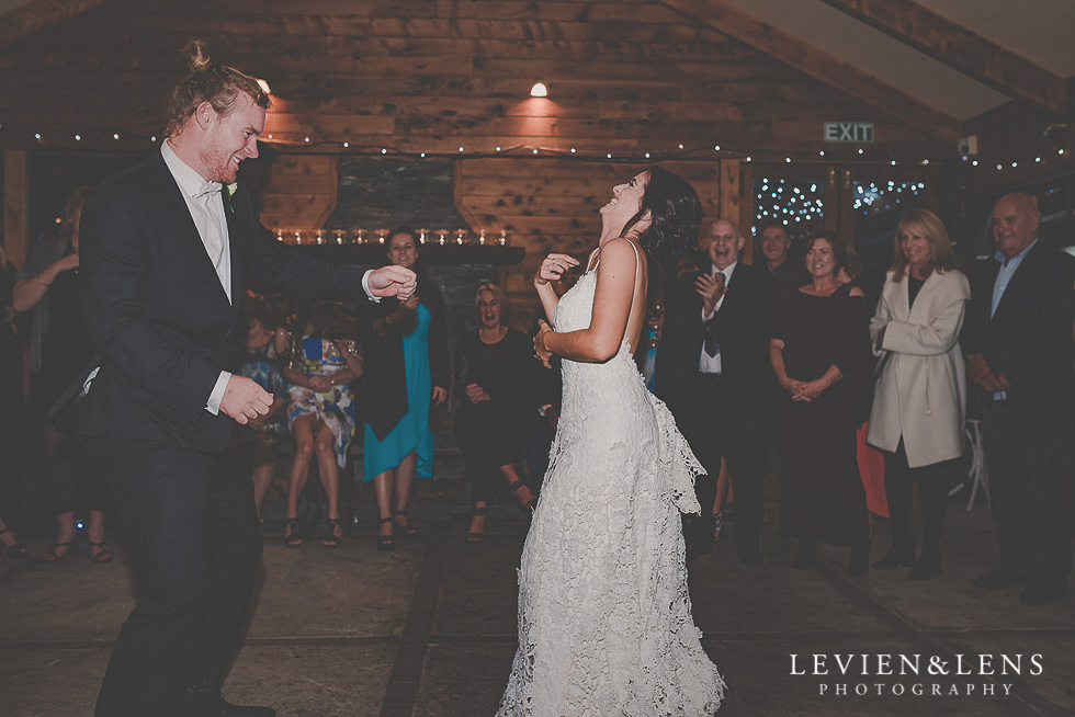 bride and groom first dance St Margarets Cafe - Karaka {Auckland lifestyle wedding photographer}