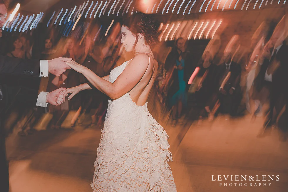 bride and groom first dance St Margarets Cafe - Karaka {Auckland lifestyle wedding photographer}