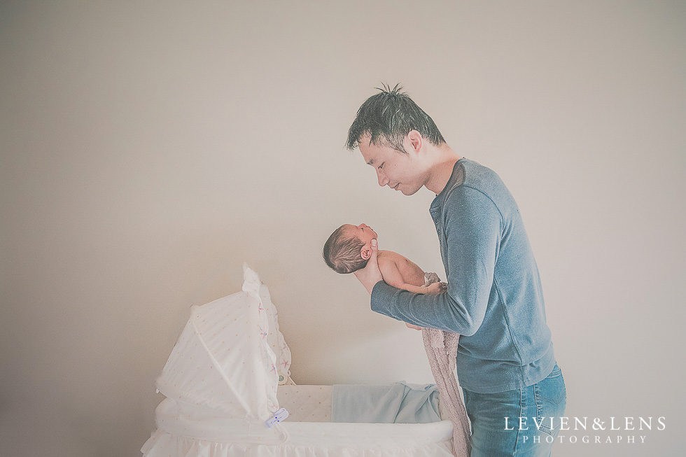 dad with baby - in home session {Hamilton NZ lifestyle family-newborn-kids photographer}