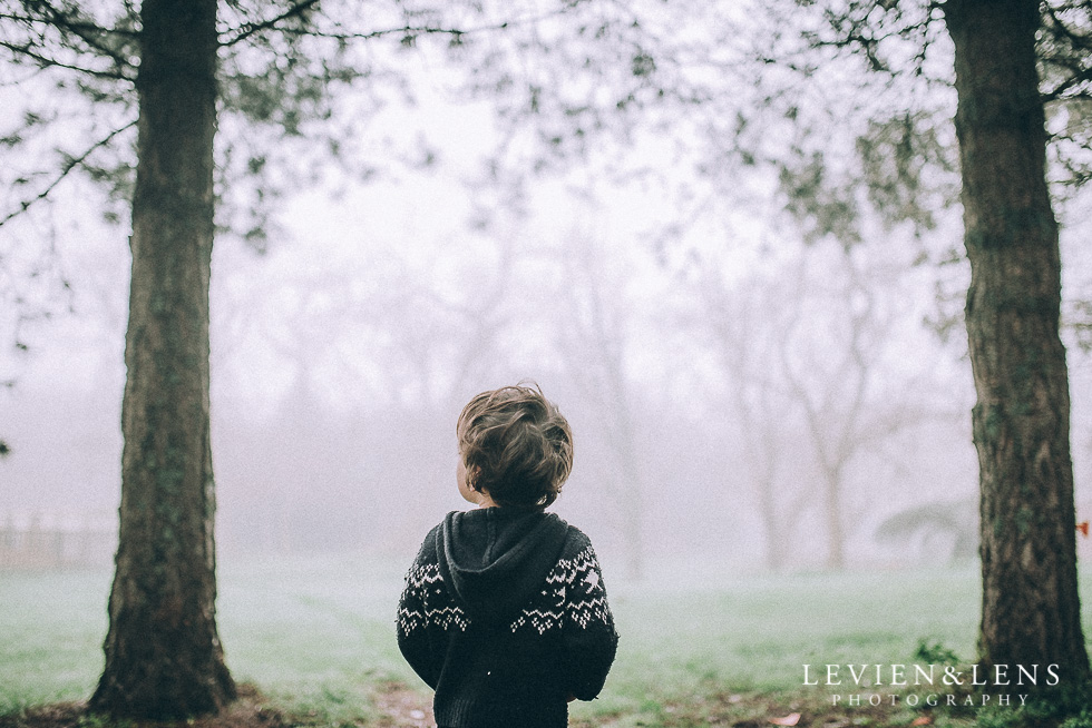 boy in fog forest {Hamilton - Waikato lifestyle photographer}