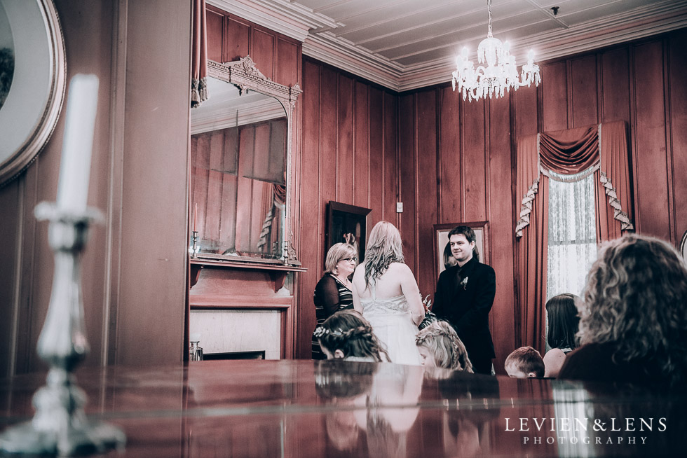 ceremony - Highwic historic house-museum winter wedding {Auckland NZ lifestyle weddings photographer}