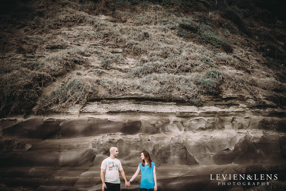 hills texture - Muriwai Beach couples-engagement photo shoot {Auckland wedding photographer}