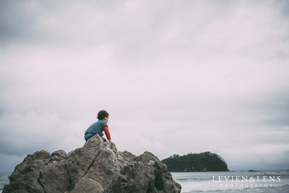 boy on rocks - One little day in Tauranga - personal everyday moments {Hamilton NZ wedding photographer} 365 Project