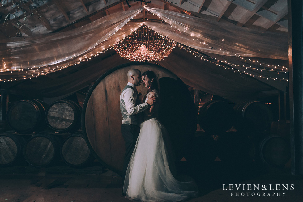 bride and groom night photography flash - Markovina Vineyard Estate - Kumeu {Auckland NZ wedding photographer}