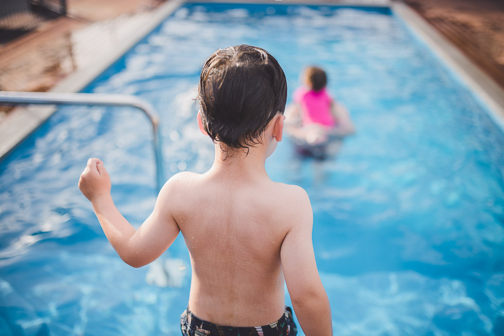 boy near swimming pool - My personal moments in 365 Project - November 2016 {NZ family photographer}