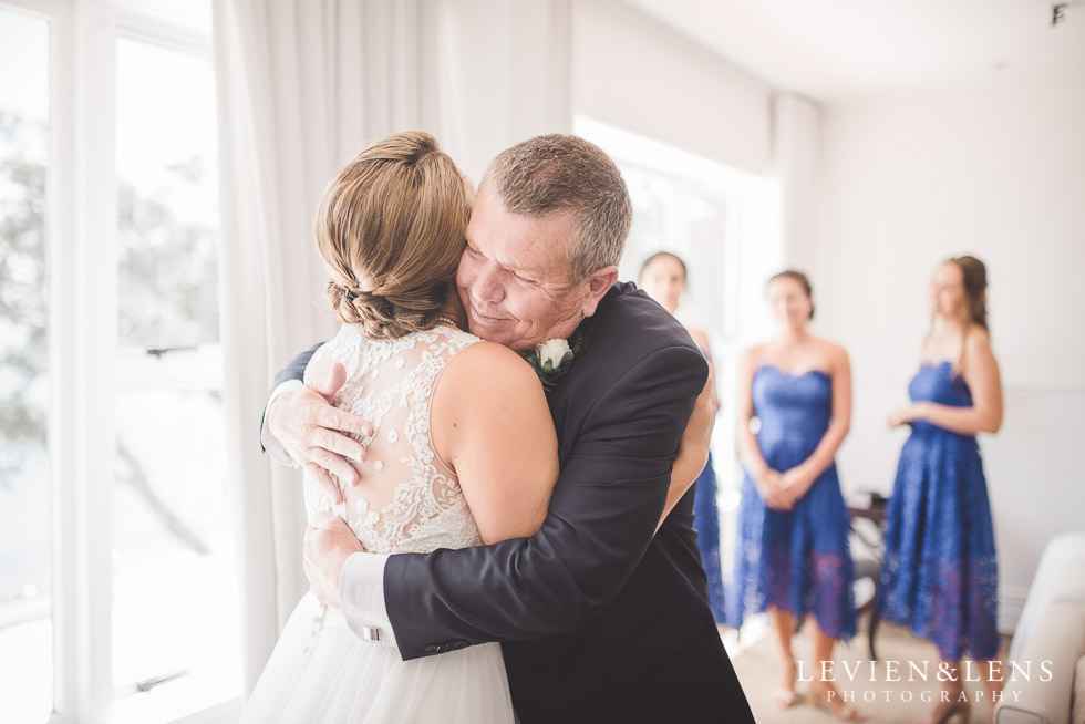 bride with her father - The Duke of Marlborough Hotel - Russel wedding {Northland-New Zealand weddings photographer}