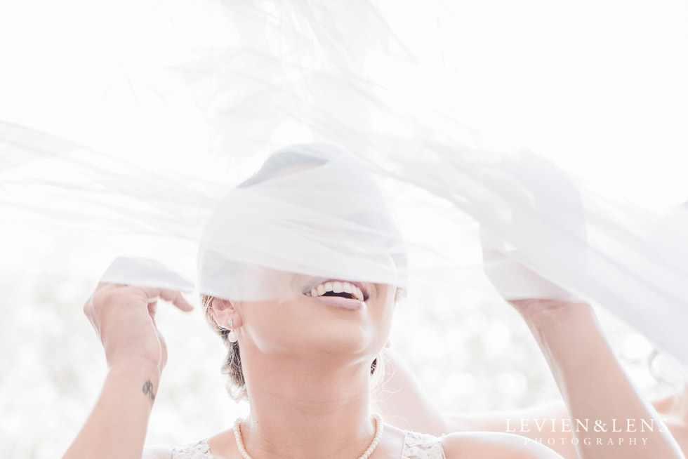 bride under veil - The Duke of Marlborough Hotel - Russel wedding {Northland-New Zealand weddings photographer}