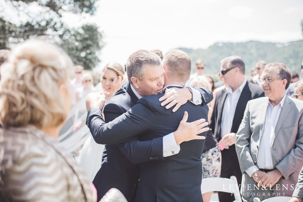 groom with father of bride - Pompallier Garden ceremony - The Duke of Marlborough Hotel - Russel wedding {Northland-New Zealand weddings photographer}