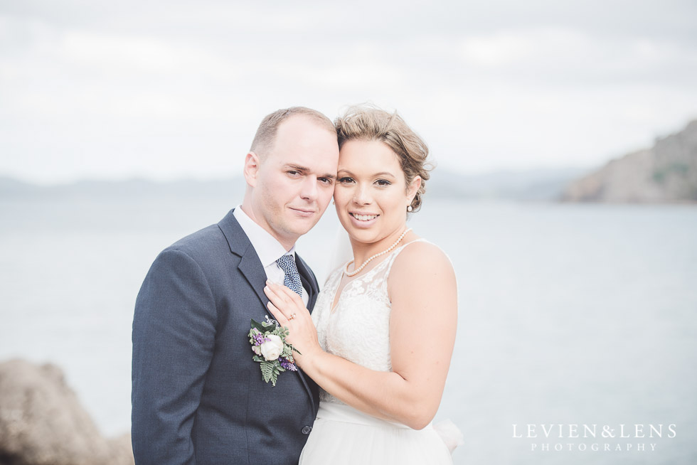 bride and groom portrait {Russel NZ wedding photographer}