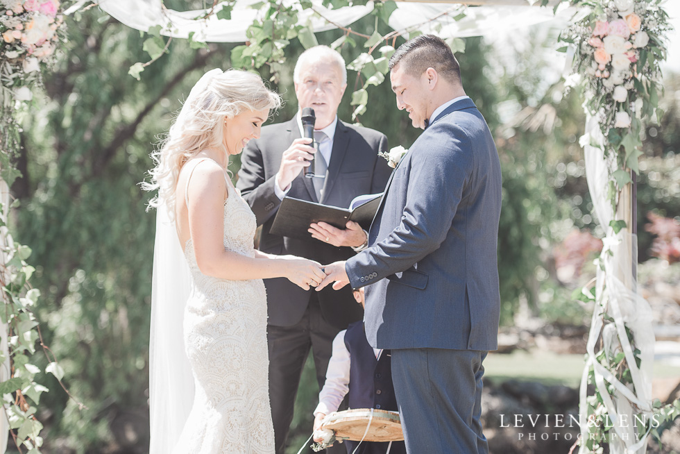 rings at ceremony - Liddington Gardens - Kerkeri Northland {NZ destination wedding photographer}