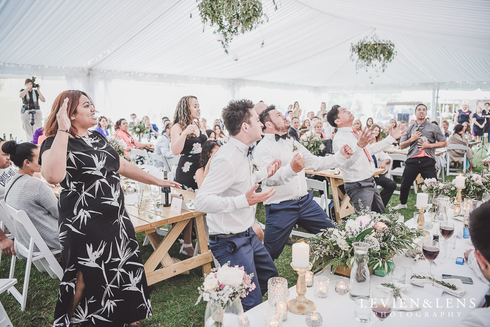 haka dance reception - Liddington Gardens - Kerkeri Northland {NZ destination wedding photographer}