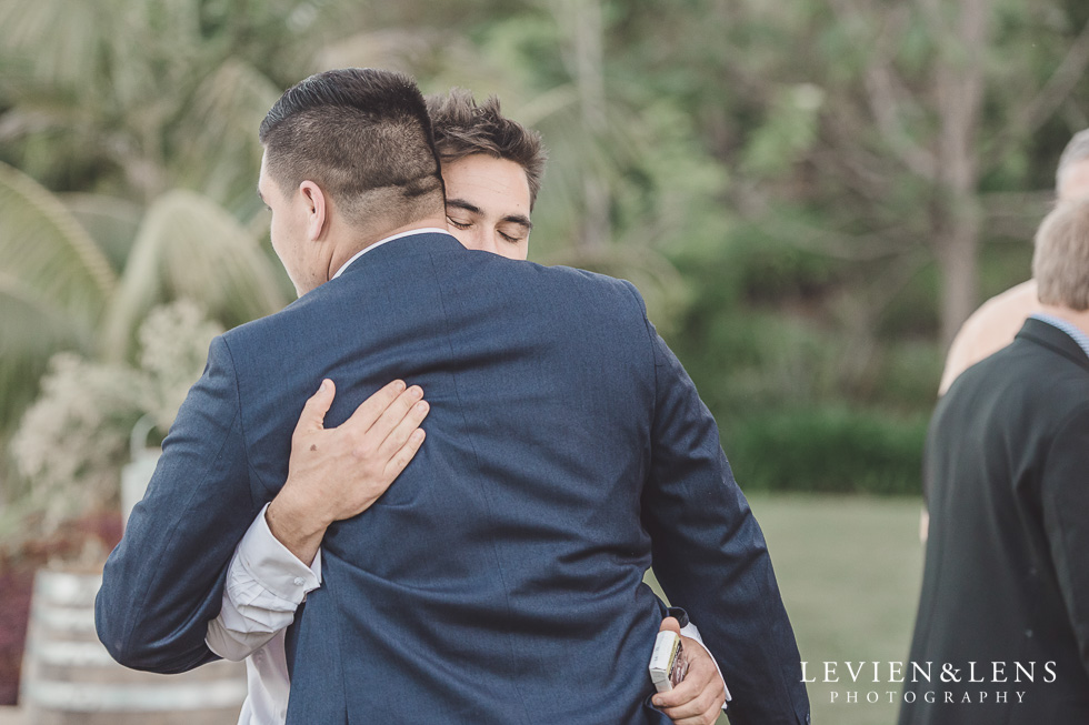 groom with groomsmen - Liddington Gardens - Kerkeri Northland {NZ destination wedding photographer}