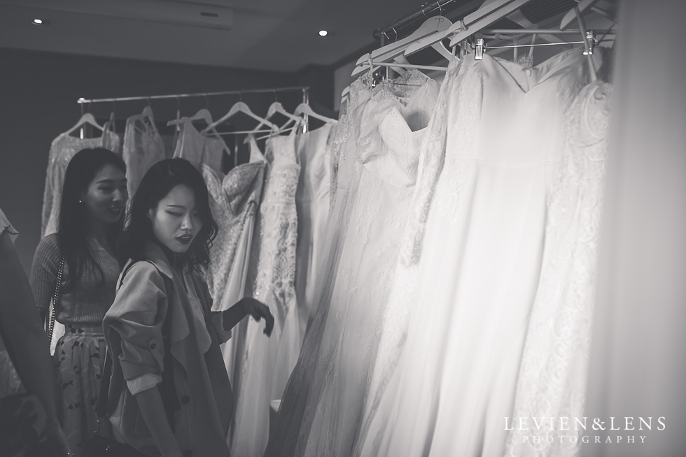 choosing wedding dresses - Trish Peng Christmas Bridal High Tea - Sofitel Viaduct Hotel {Auckland wedding photographer}