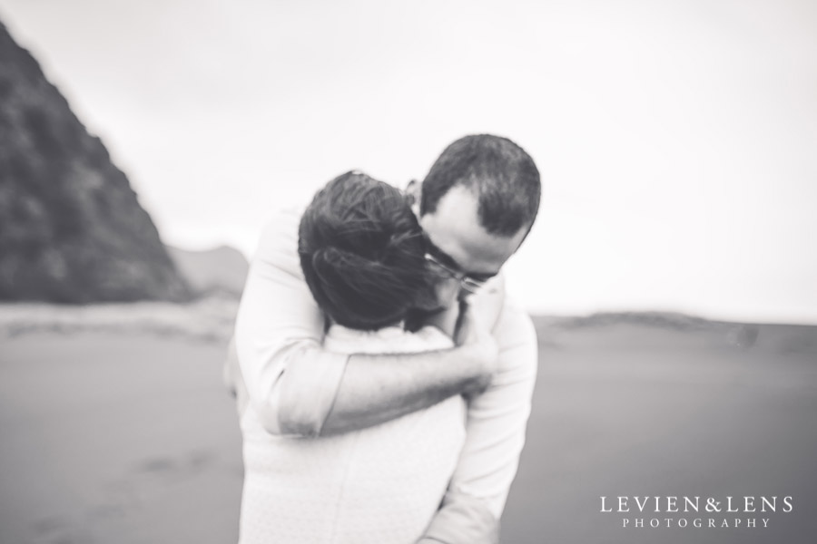 couple - Karekare Beach post-wedding | elopement photo shoot {Auckland NZ couples-weddings photographer}