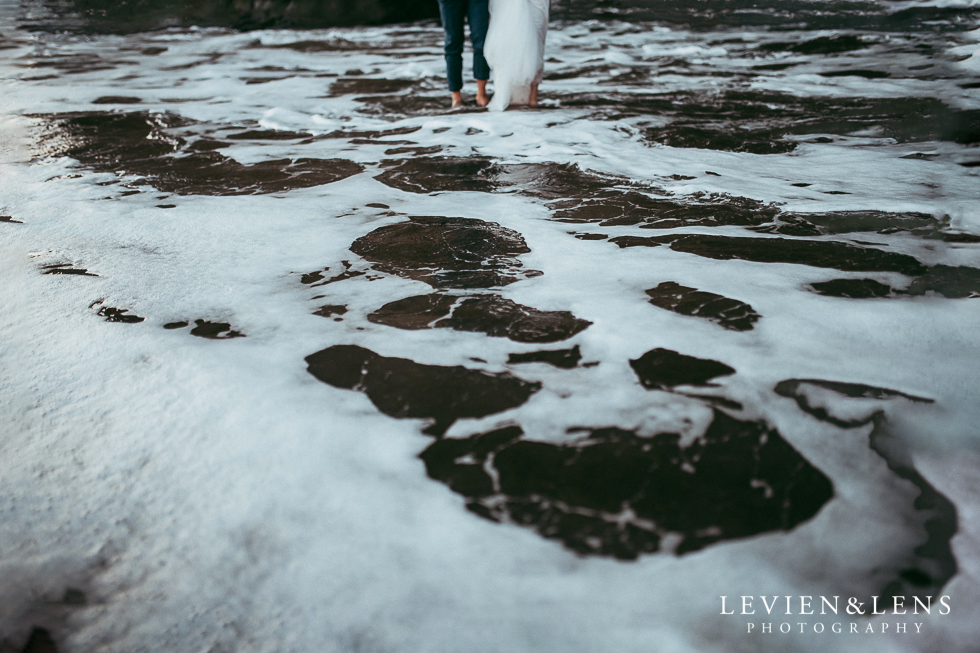 Pre-wedding engagement photo shoot - Muriwai Beach {Auckland wedding photographer}