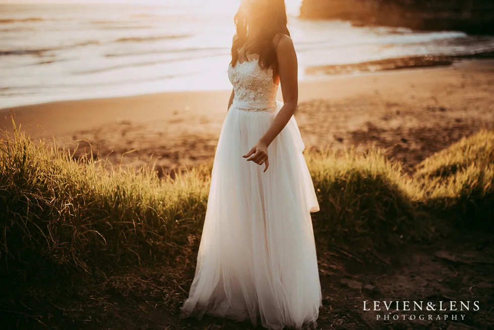 Pre-wedding engagement photo shoot - Muriwai Beach {Auckland wedding photographer}