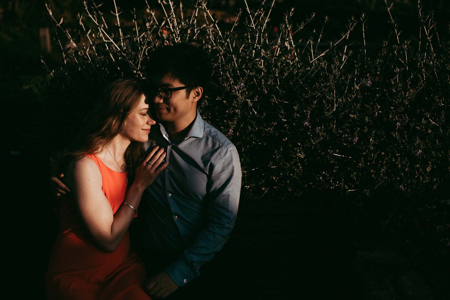 Auckland Botanic Gardens Engagement Session - Spring Cherry Blossom {Hamilton NZ wedding photographer}