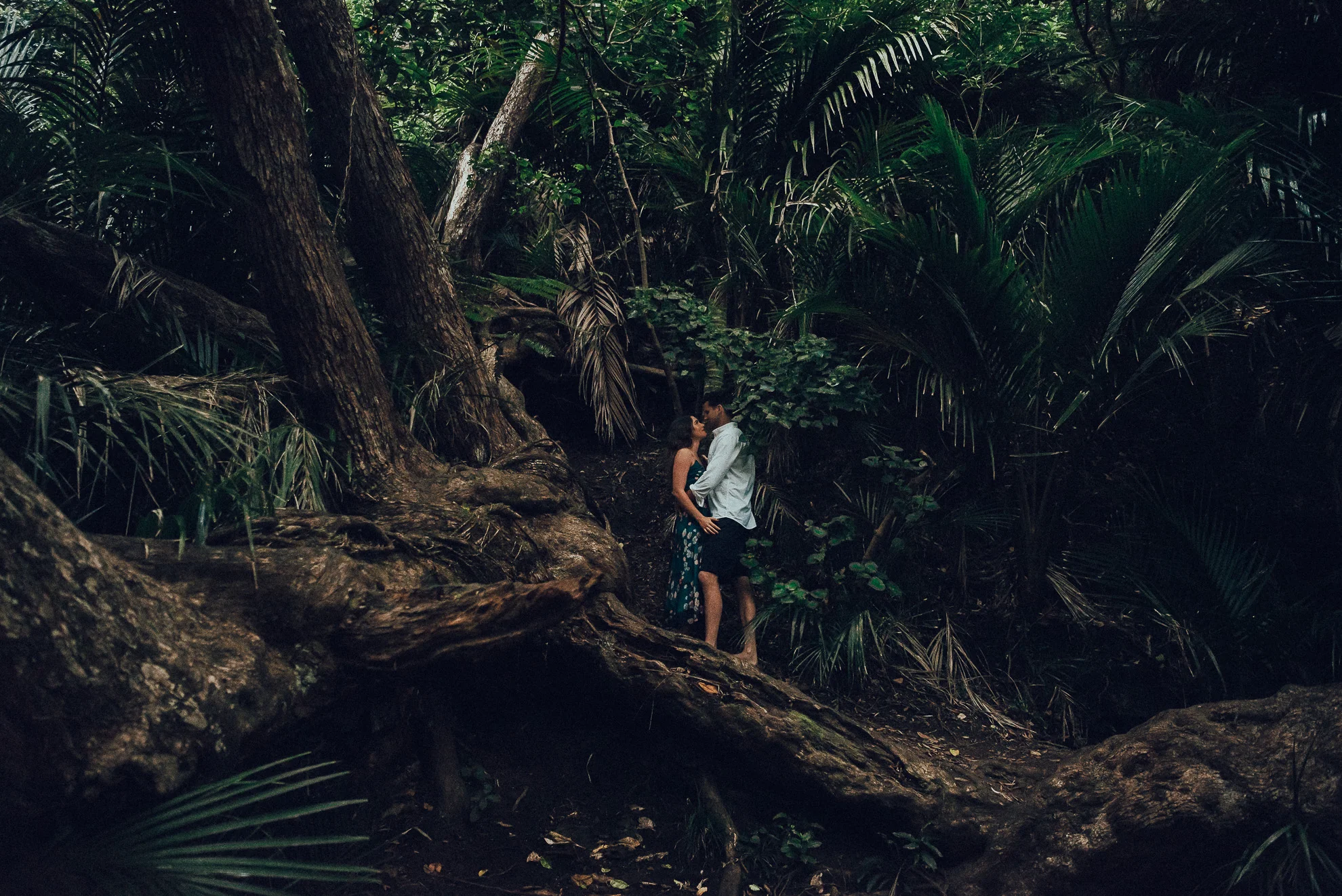 Karekare Falls pre-wedding photo shoot {wedding photographer in west Auckland}