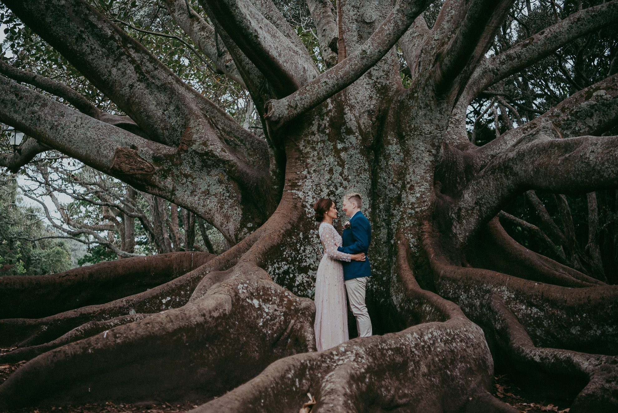 Auckland City WEDDING - Domain {New Zealand elopement-weddings photographers}