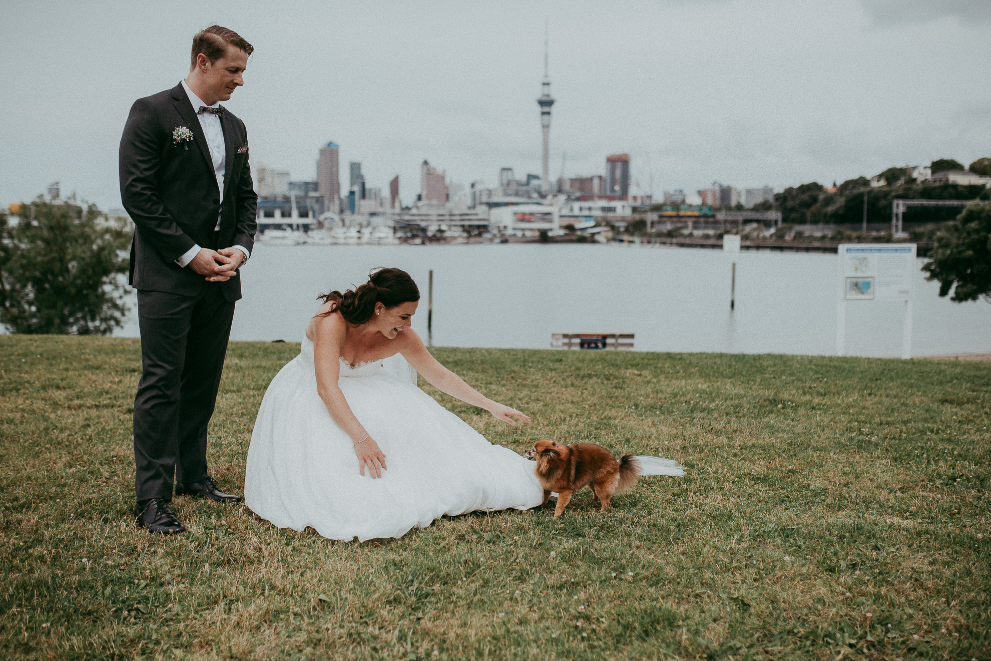 Auckland City wedding - candid documentary first wedding photographer