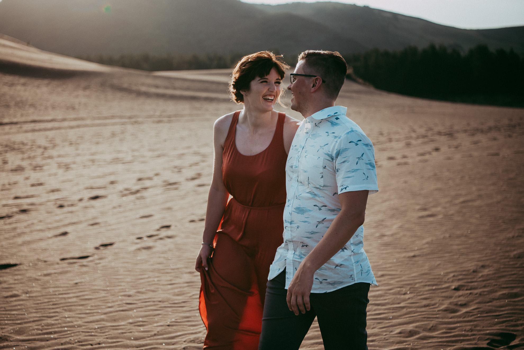 Bethells Lake {West Auckland} engagement | pre-wedding photo shoot {New Zealand weddings photographers} sunset beach