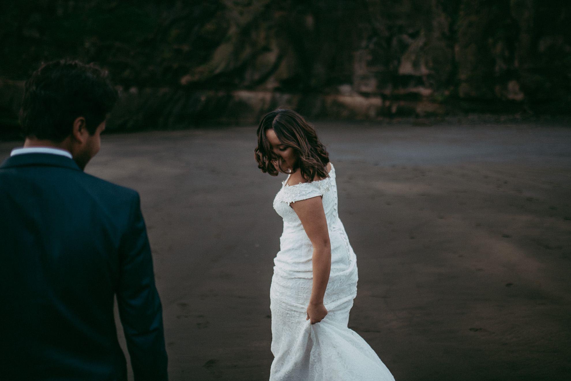 Muriwai Beach {Auckland} post-wedding photo shoot {New Zealand wedding photographer}