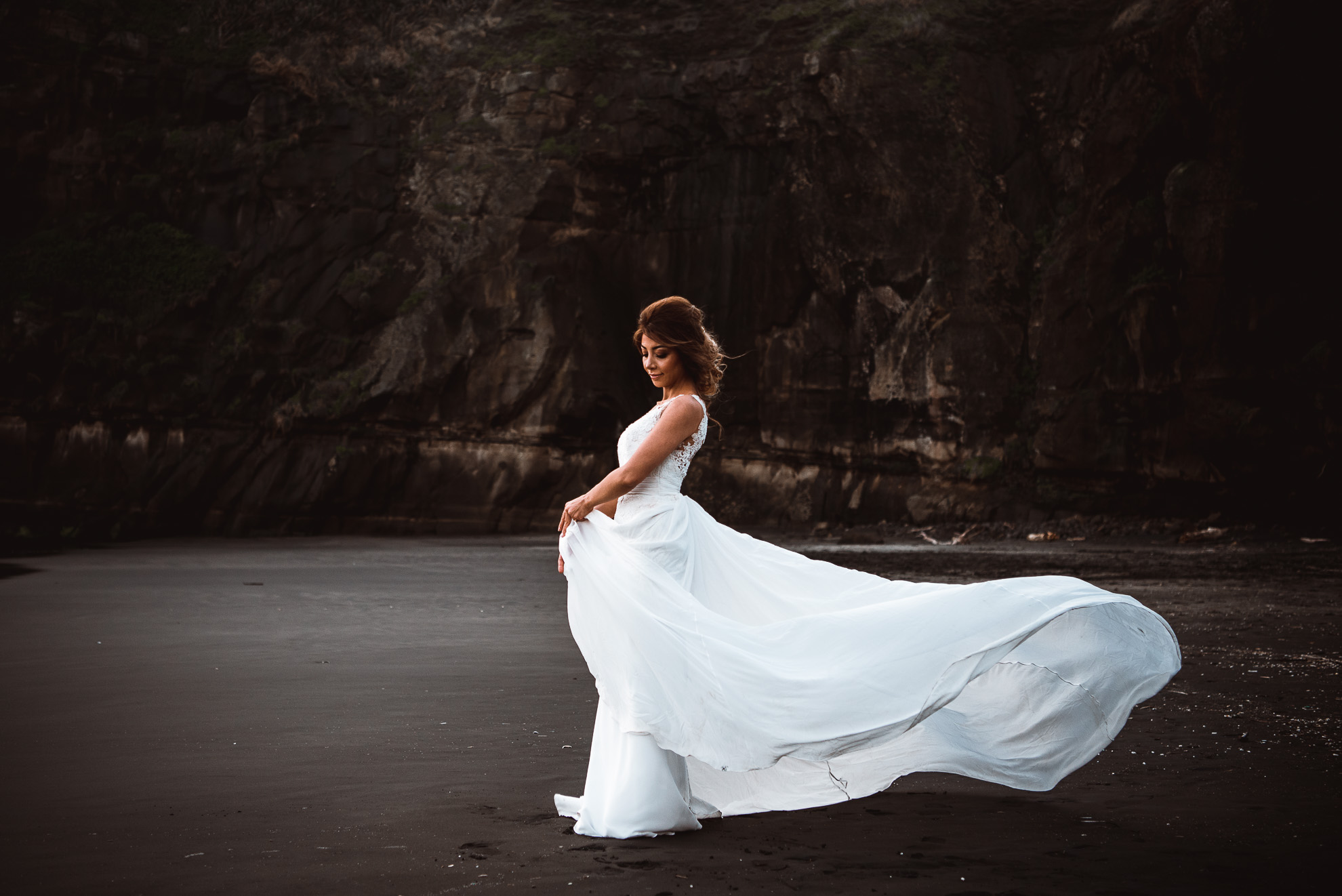 Muriwai Beach post-wedding session Sneak Peek {Auckland engagement - elopement photographer}