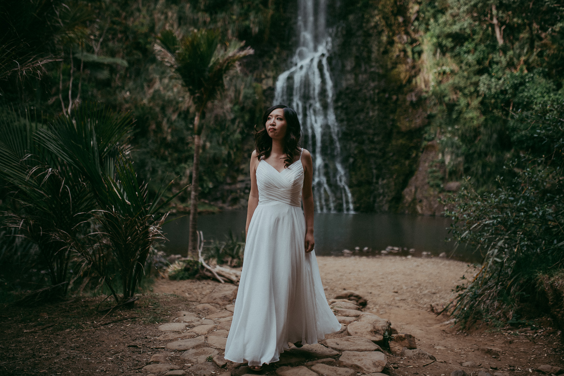 Karekare Falls engagement | pre-wedding session - NZ West Auckland photographers
