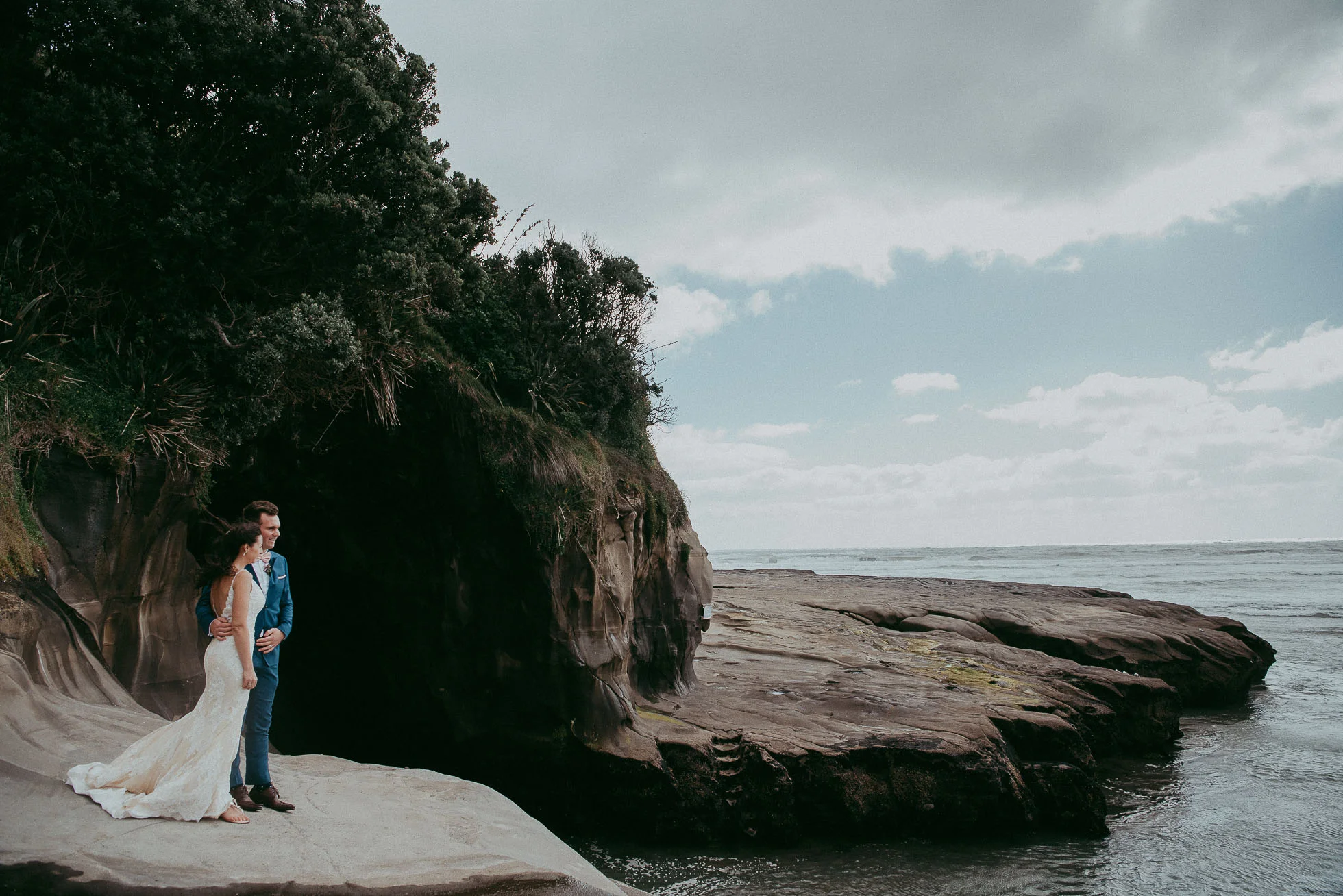 Muriwai Beach wedding photography