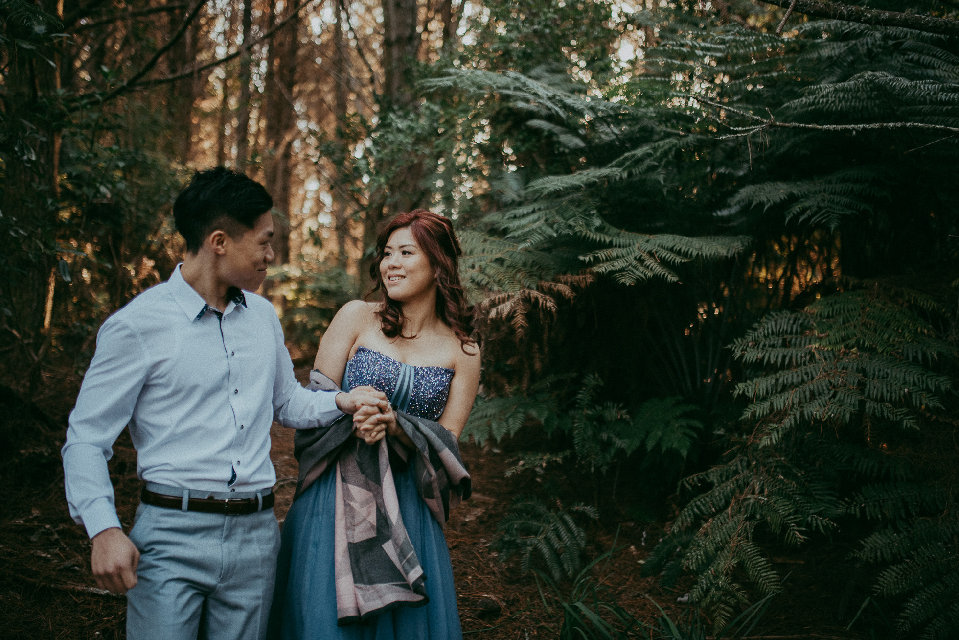 Pre-wedding photo shoot in New Zealand {Auckland wedding photographer} Riverhead forest