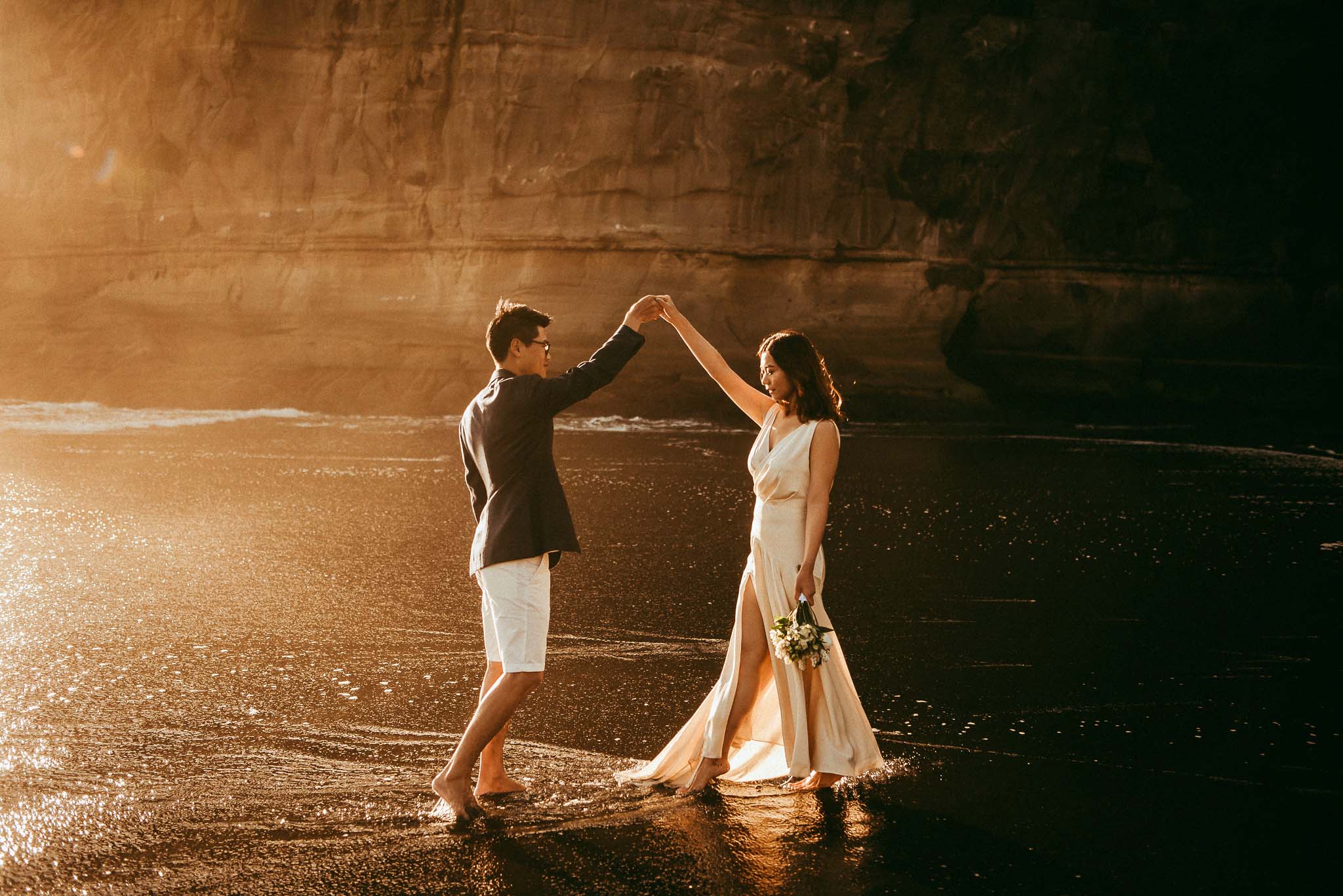 Love and Light - Pre-wedding session in New Zealand {Auckland engagement photographer}