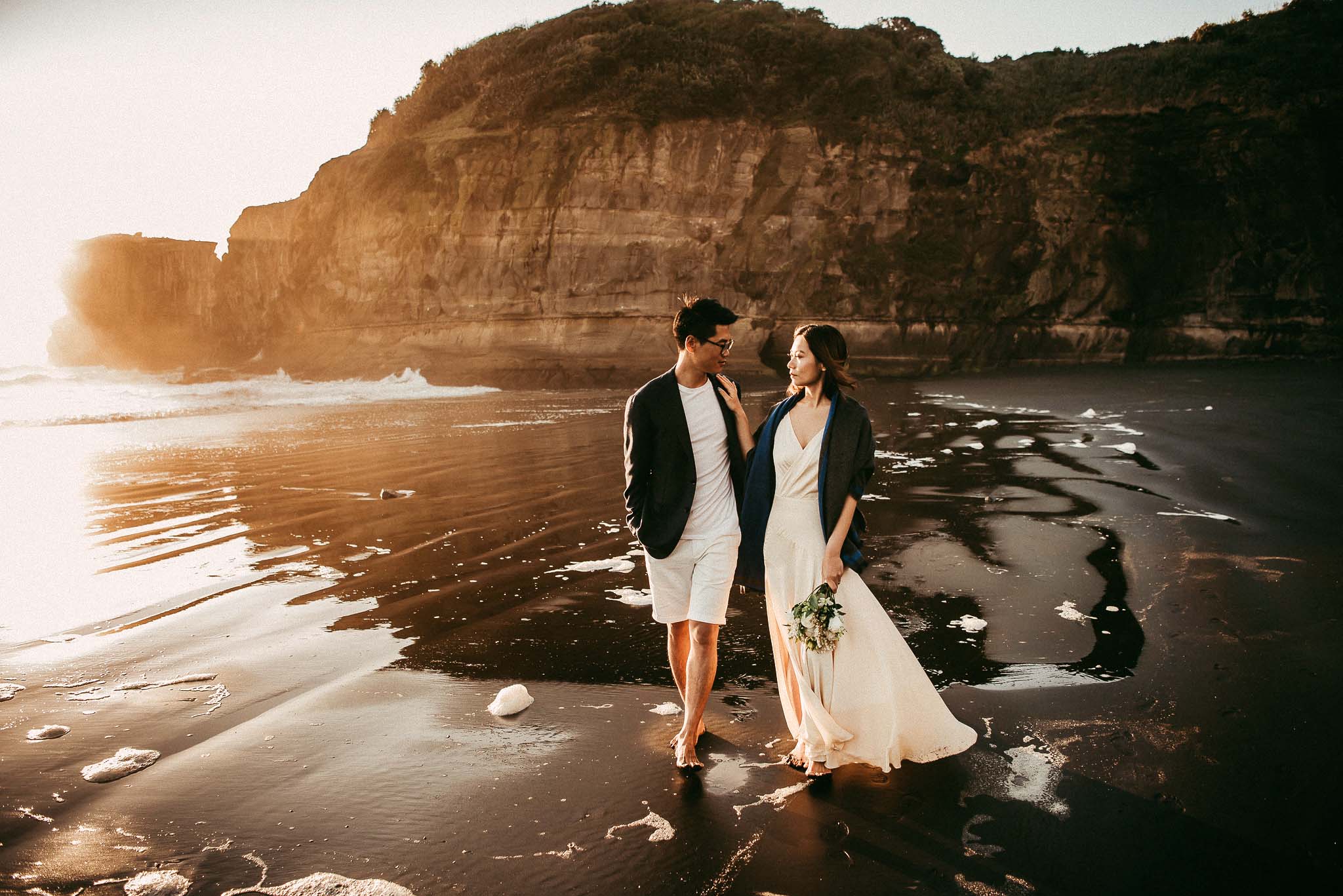 Love and Light - Pre-wedding session in New Zealand {Auckland engagement photographer}