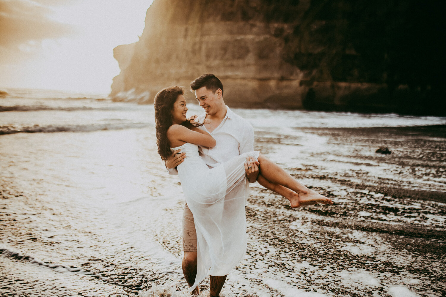 Love - Light - Laughter - pre-wedding session in Auckland {engagement - wedding photography}