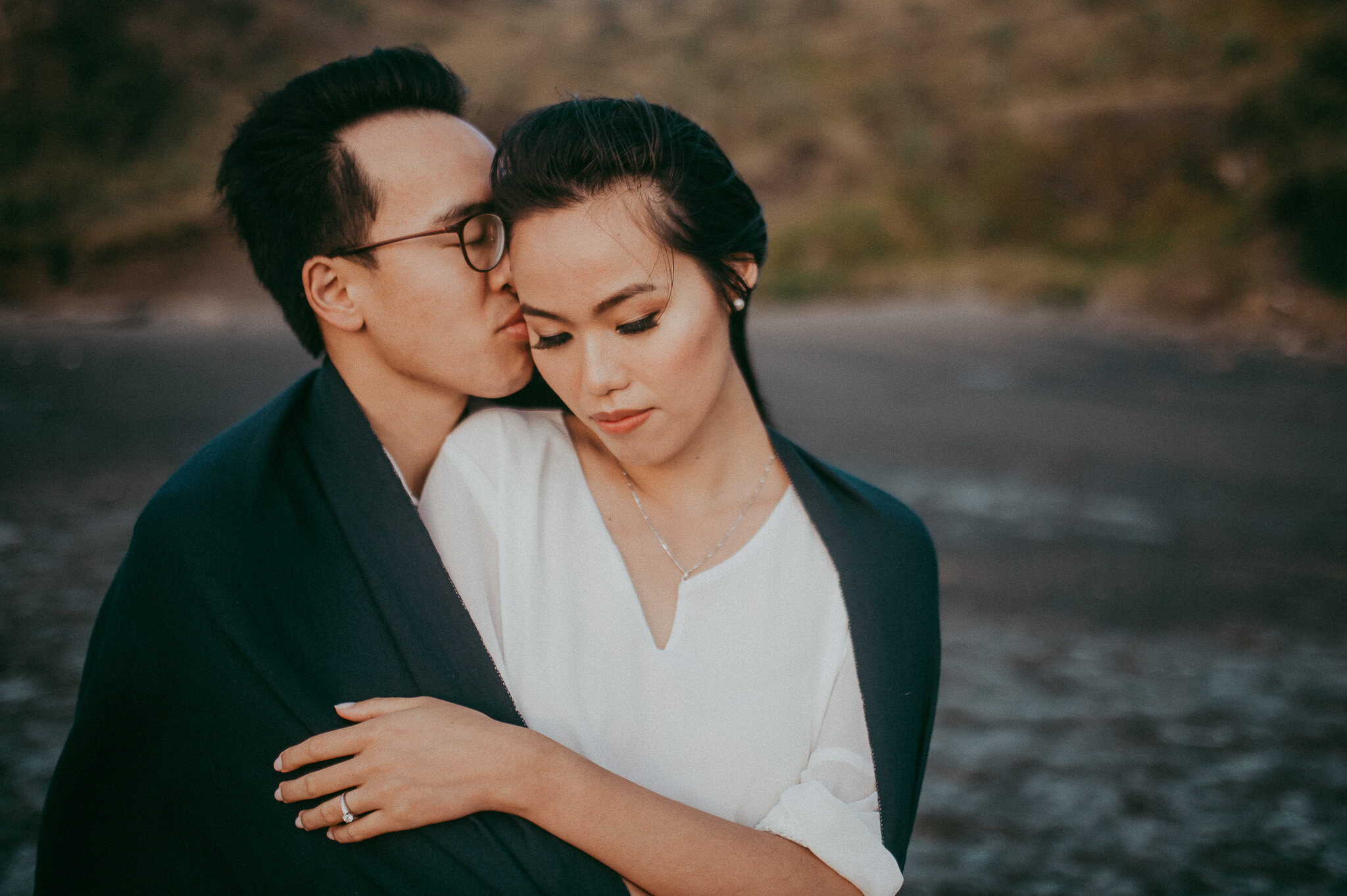 Pre-wedding Engagement session on Auckland beach {New Zealand wedding photographer}