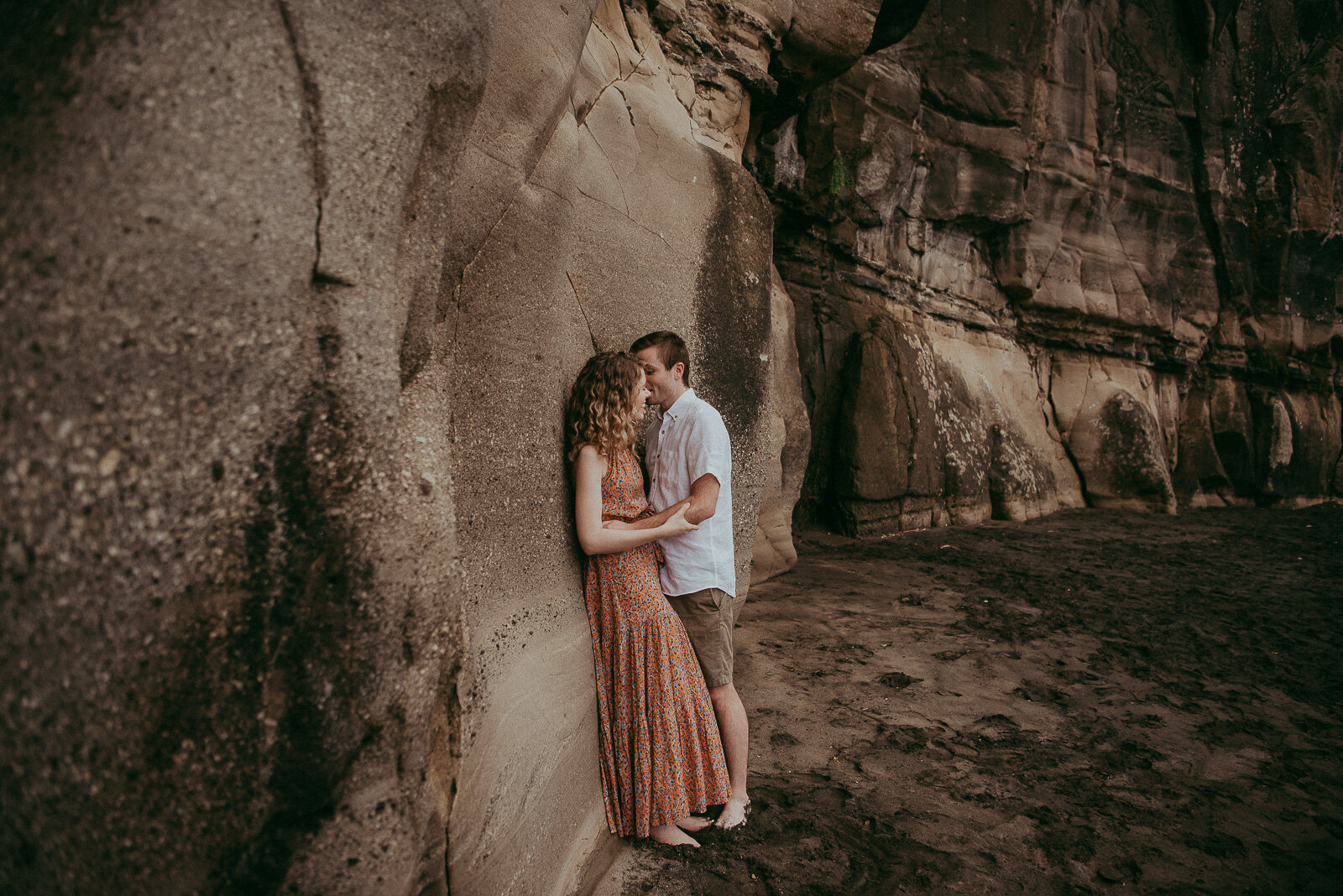 Muriwai Beach engagement session {Auckland wedding photographer}