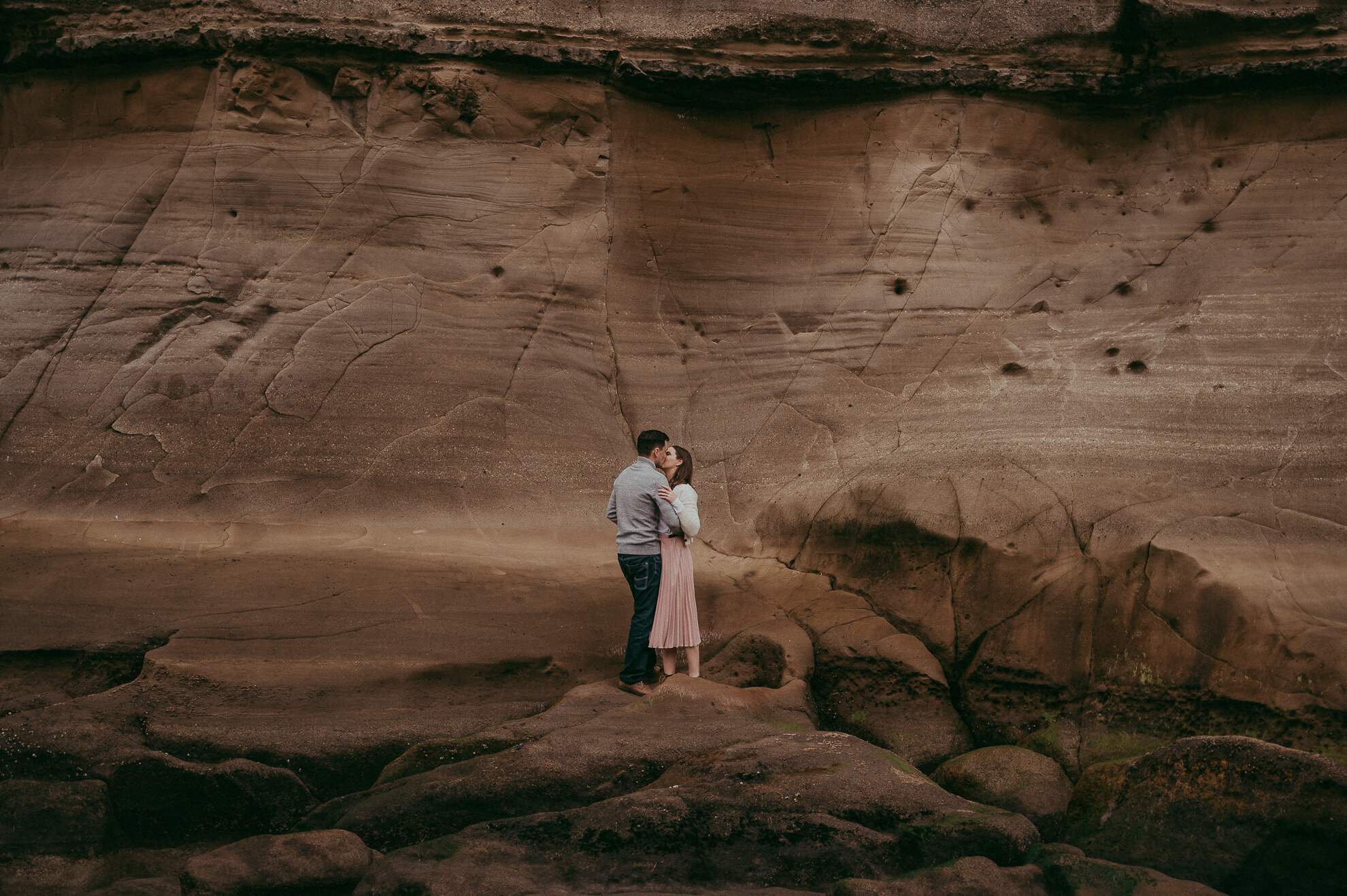 Winter Pre-wedding session on the beach - Kelly &amp; Hayden {Auckland engagement } couples photographer}